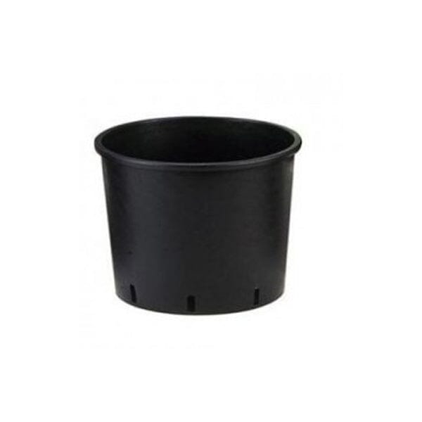 Plastic plant pot 15 litre heavy duty recycled with drainage holes for outdoor use.