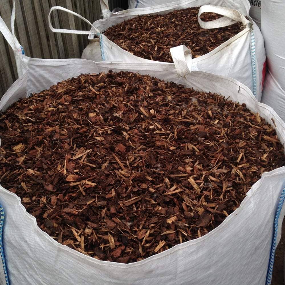 Ornamental bark bulk bag 0.6m³ mulch and weed suppressant for landscaping or gardening.