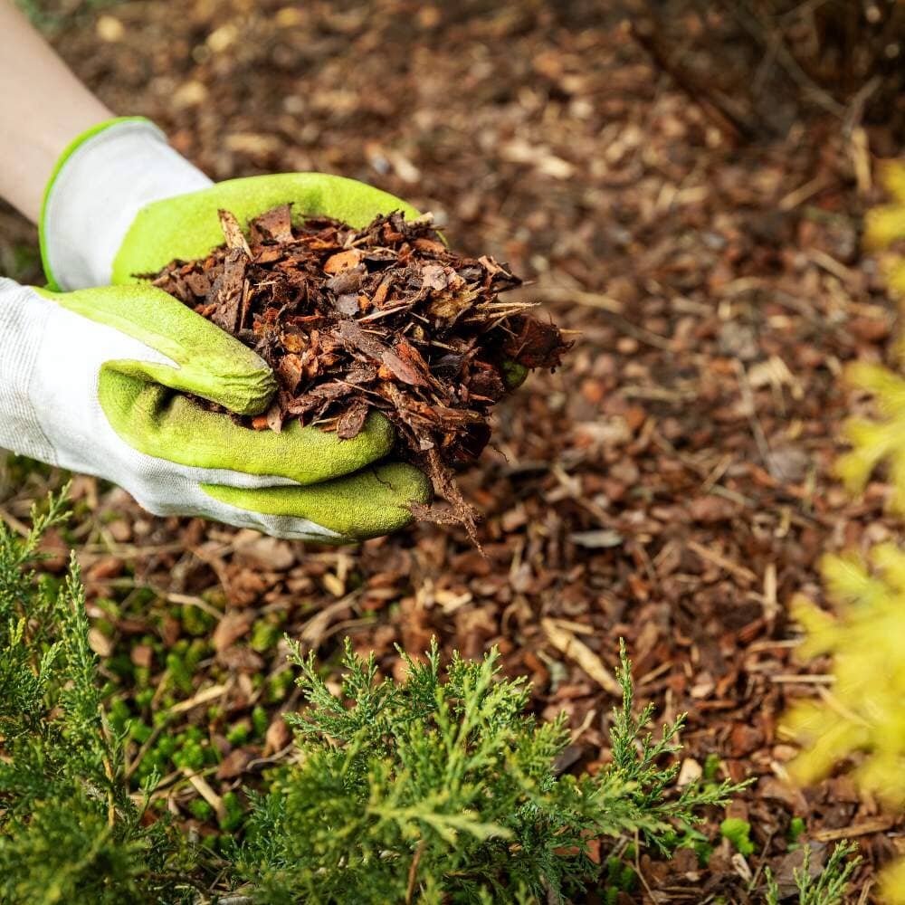 Ornamental bark bulk bag 0.6m3 weed suppressant mulch for garden use.