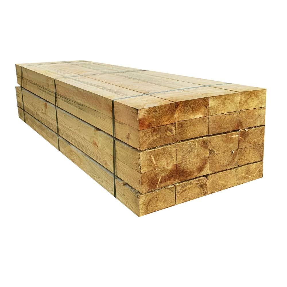 Garden sleeper timber 2.4m x 200mm x 100mm landscaping, raised beds, retaining walls.