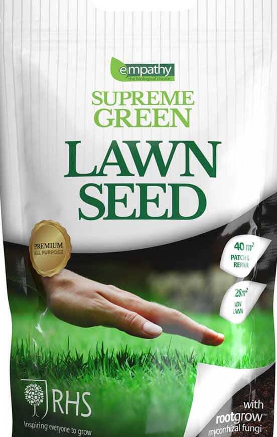 Lawn seed 1kg for patch repair or new lawns with mycorrhizal fungi enrichment.