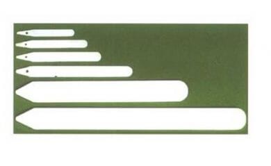 Plant labels 5-inch recycled white stick-in pack of 100 garden marking accessory.