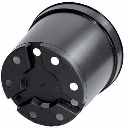 Plastic plant pot 3 litre with drainage holes growing container.