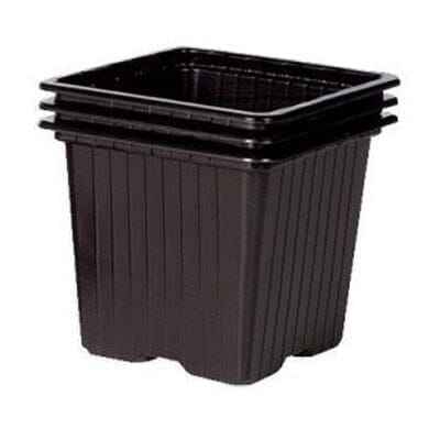 Plastic plant pots 9cm square pack of 50 gardening accessory.