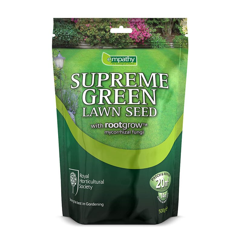 Lawn seed 500g fast repair and overseeding with rootgrow covers 20m².