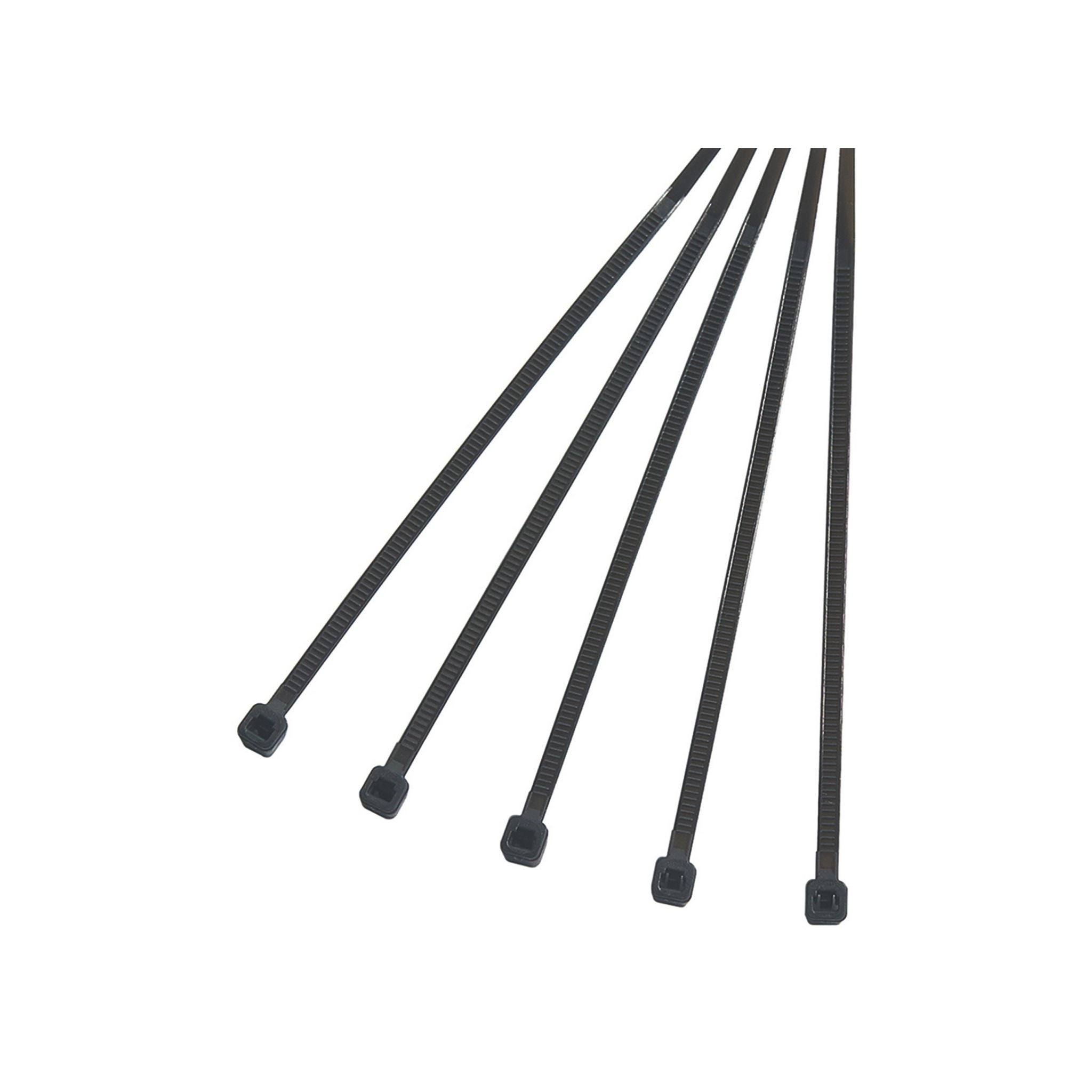 Cable ties 4 inch black multi-purpose pack of five.