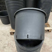 Plastic plant pot 35 litre heavy duty large no handles drainage holes container.