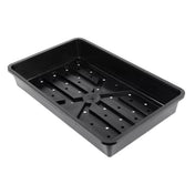 Seed tray rigid standard size with drainage holes for seed starting.