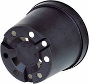 Round plant pot 2 litre plastic for drainage and water flow.