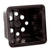 Square black plastic plant pots 7cm pack of 50 plant propagation or seed starting.